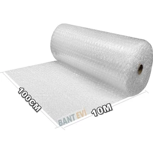 Bant Evi Balonlu Naylon Patpat 100cmx10m Genişlikte Rulo Havalı Eşya Koruma Ambalaj Pat Pat