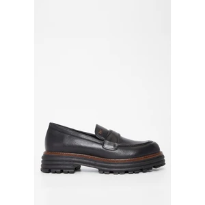 Tamer Tanca Kadın  Deri Loafer Ayakkabı 33 7501 Bn Ayk SK23/24