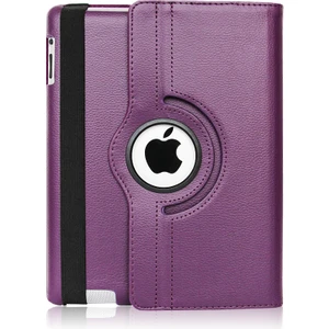 Apple iPad 2 Kılıf 2.nesil Yatay ve Dikey Standlı Dönerli Deri Kılıf (Model A1395,A1396,A1397)