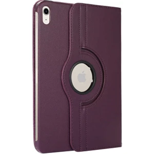 Apple iPad Mini 6 2021 6.nesil Kılıf Yatay ve Dikey Standlı Dönerli Deri Kılıf (Model A2567,A2568,A2569)
