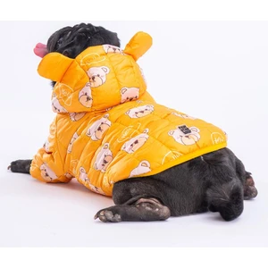 Sarı Teddy Peluşlu Su Itici Küçük Irk Köpek Yağmurluğu