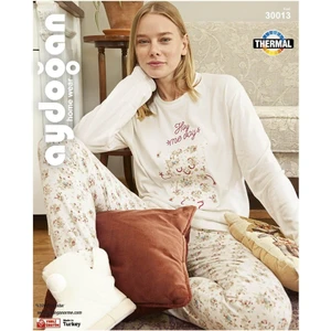 Kadın Termal Pamuklu Uzun Kollu Pijama Takımı