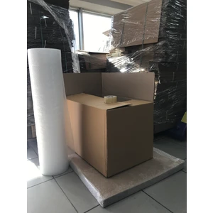 Koli Kutu Taşınma Seti, 80X50X50 5'li Çift Oluklu Boş Karton, 1.adet Koli Bandı, 40 Gr. 5 mt Patpat