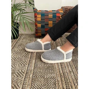 BEHTAH KUNDURA Ultra Hafif Rahat Panduf Kadın Ev Botu Ev Ayakkabısı Sıcak Tutan Kıvırcık