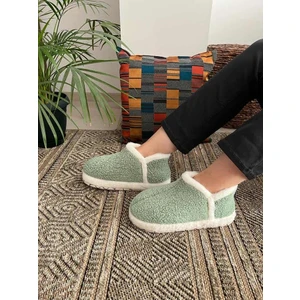 BEHTAH KUNDURA Ultra Hafif Rahat Panduf Kadın Ev Botu Ev Ayakkabısı Sıcak Tutan Kıvırcık