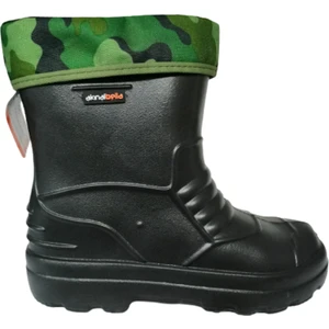 Unisex Siyah Çoraplı Eva Ultra Hafif Poli Taban Kısa Yağmur Çizmesi