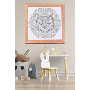 Karton Kanvas Mandala – Ahşap & Metal Çerçeve Görünümlü  Boyama