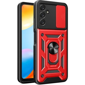 Samsung Galaxy M34 Kılıf Kamera Korumalı Sürgülü Yüzüklü Pars + Ekran Koruyucu