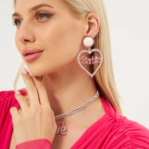 Flaner Paris Aksesuar Barbie Taşlı Küpe