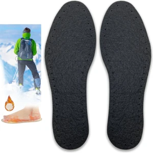 Kışlık Termal Yün Keçe Tabanlık, Sıcak Tutan Kalın Ayakkabı Tabanı Keçesi Asker Polis Bot Tabanı