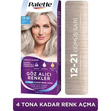 Palette Göz Alıcı Renkler 12-21 Gümüş Sarı Saç