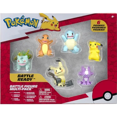 Jazwares Pokemon Battle 6lı Fıgur Setı