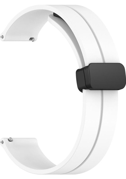 Huawei Watch Gt3 Pro 46MM Için Manyetik Tokalı 22MM Silikon Kordon Kayış - FC144