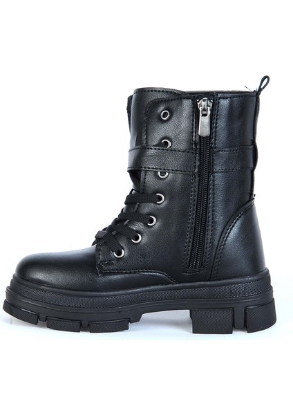 Moda Ayakkabı 7640 Tiwingo Siyah Kız Çocuk Bot modelleri