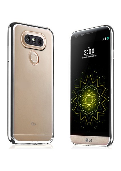 Laser Color Lg G5 H850 Silikon Kılıf Silver