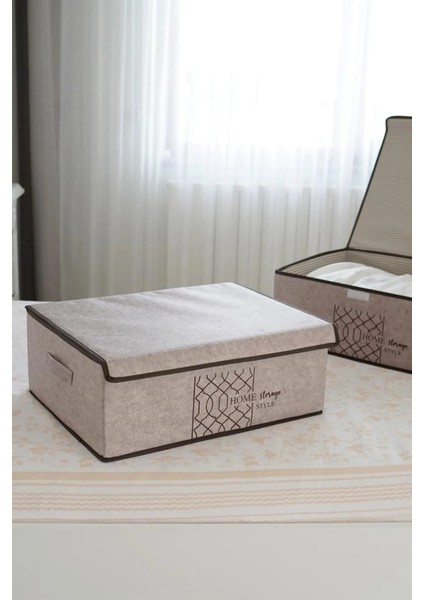 Keçe Kapaklı Çok Amaçlı Baza Kutu 50*40*19 cm