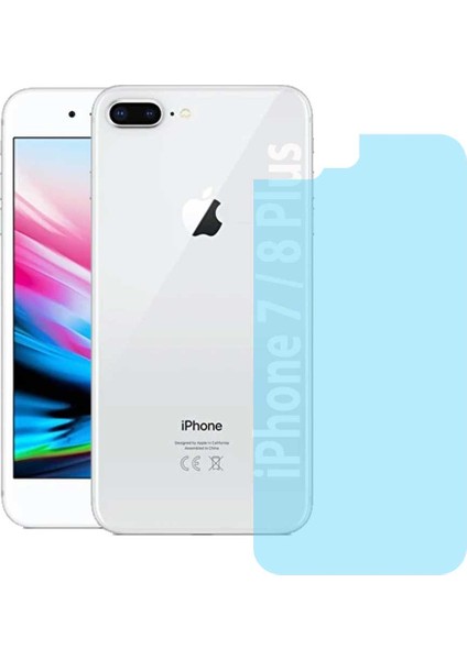 Apple iPhone 7 Plus ve iPhone 8 Plus Arka Nano Cam Ekran Koruyucu