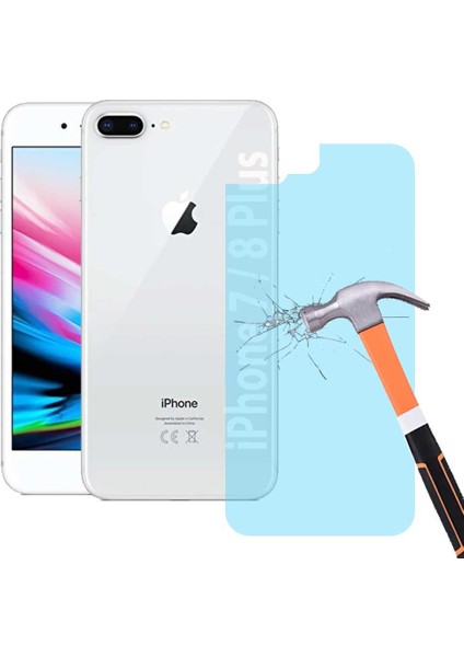 Apple iPhone 7 Plus ve iPhone 8 Plus Arka Nano Cam Ekran Koruyucu