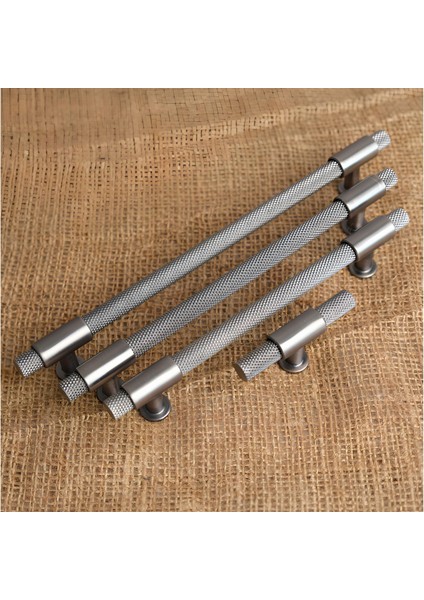 Punch Kulp Mobilya Dolap Mutfak Çekmece Kulpu Mat Skoç Füme 128 mm 1 Adet