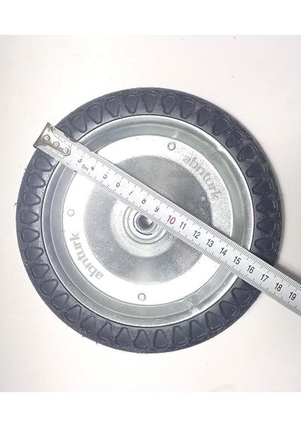 1 Adet 18CM Metal Gövde Pazar Arabası Tekerleği Süper Sağlam Araba Tekeri Çelik Gövde Özel TekerlekBilyalı değildir.