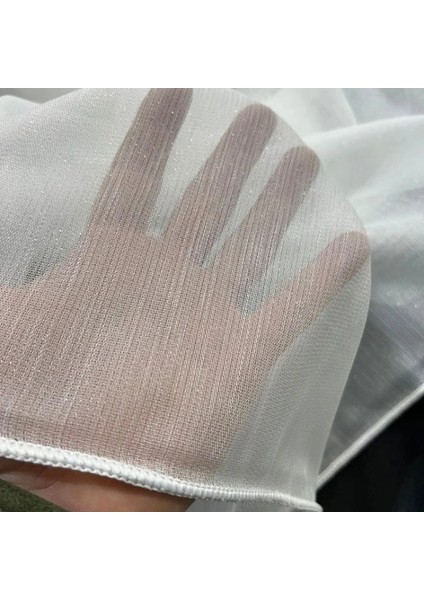 Tül Perde Simli Bambu Tül Perde Sık Pile Dikim Kırışmaz Antialerjik fırsatları