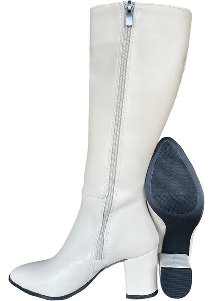 Topuklu Kadın Çizme BEJ indirimleri