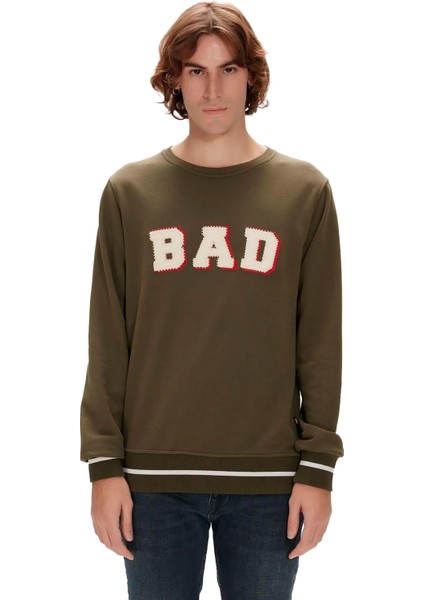 Felt Crewneck Erkek Sweatshirt - 23.02.12.013 modelleri