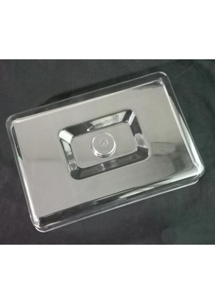 Kurubiye Kahvaltı Tabakları Dikdörtgen Şeffaf Fanus Kapak 29 x 20 cm fiyatları