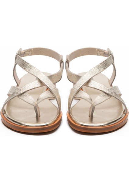 Kadın Sandalet 86X2 Frau Lamınato-S Leather Platino fırsatları