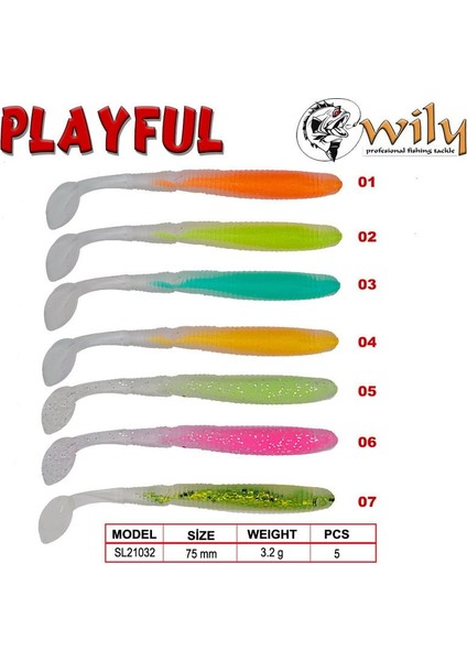 Wily Playful Silikon Yem 7.5 cm 3.2 gr fiyatları