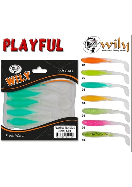 Wily Playful Silikon Yem 7.5 cm 3.2 gr indirimleri