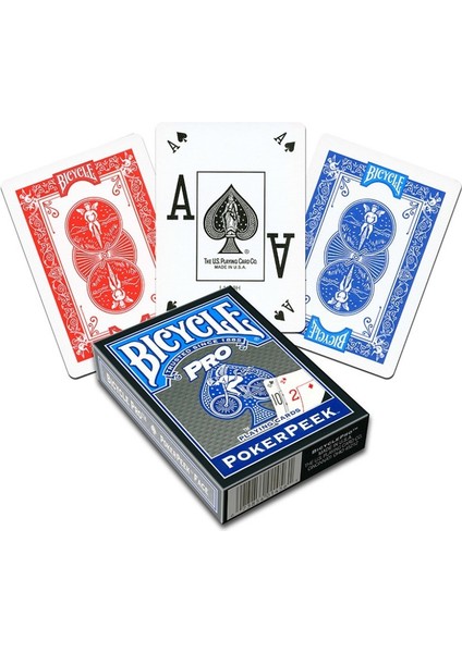 Poker Peek Pro Oyun Kartı-kırmızı deste