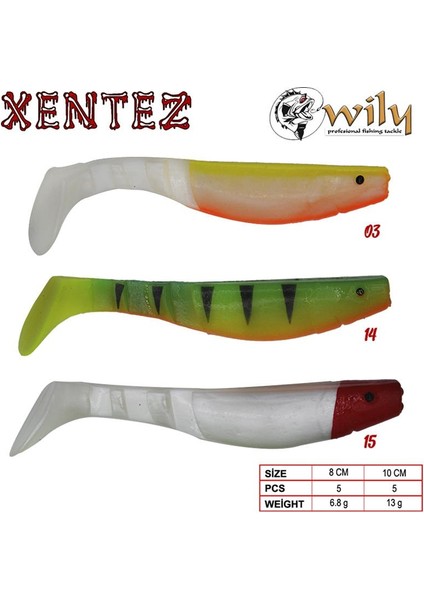 Wily Xentez Turna Silikon 10 cm fiyatları