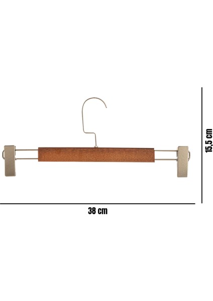 Elbise Pantolon Etek Askısı Ahşap Mandallı Askılık 1. Sınıf Kalite Ahşap Askı 10 Adet