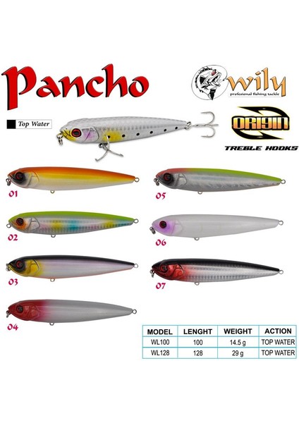 Wily Pancho 12.8 cm Maket Balık 29 gr fırsatları