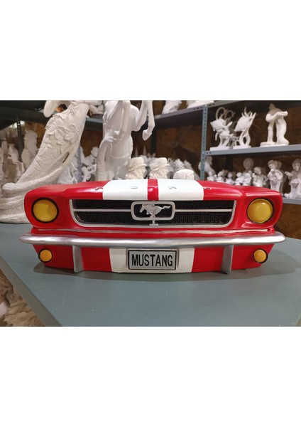 Kırmızı Mustang Duvar Dekoru, Duvar Araba Tamponu modelleri