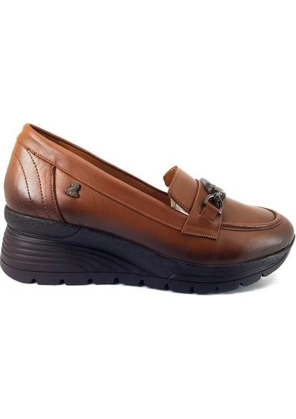 2313020 Günlük Deri Kadın Ayakkabı-Taba fiyatları