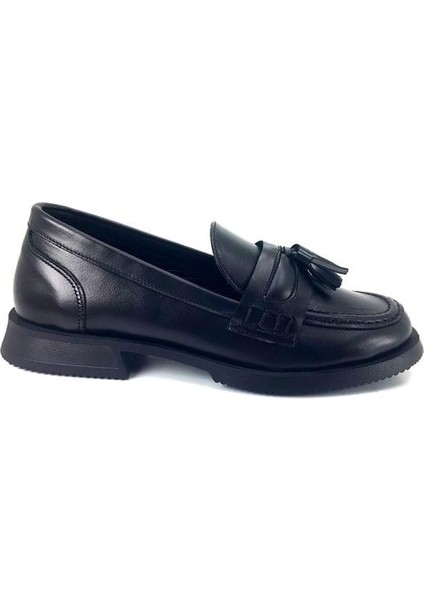 101163 Deri Günlük Kadın Ayakkabı-Siyah fiyatları