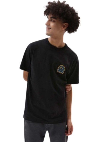 Off The Wall Front Patch Ss Tee Siyah Tshirt