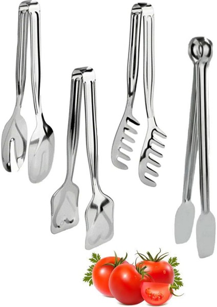 Servis Maşa Seti Makarna-Salata-Pasta-Izgara Maşa Seti 4'lü