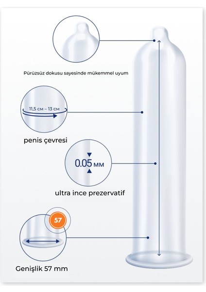 Mysize Pro Prezervatif - Ultra İnce - 3'lü - 57 Beden