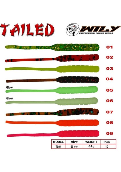 Wily Tailed Lrf Silikon Yem 5.5 cm 0.4 gr fırsatları