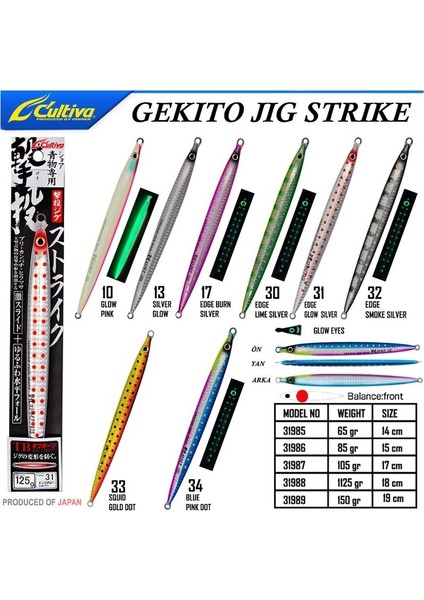 Cultiva 31987 Gekito Jig Strike 17CM 105 gr