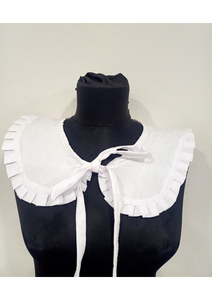 Kadın Tesettür Fırfır Detay Bağcıklı Yaka fiyatları