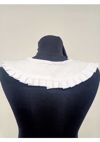 Kadın Tesettür Fırfır Detay Bağcıklı Yaka fırsatları