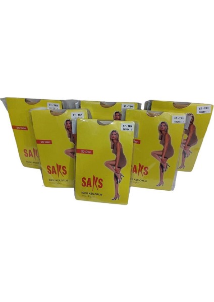 6'lı 20 Denye Mat Ince Külotlu Çorap