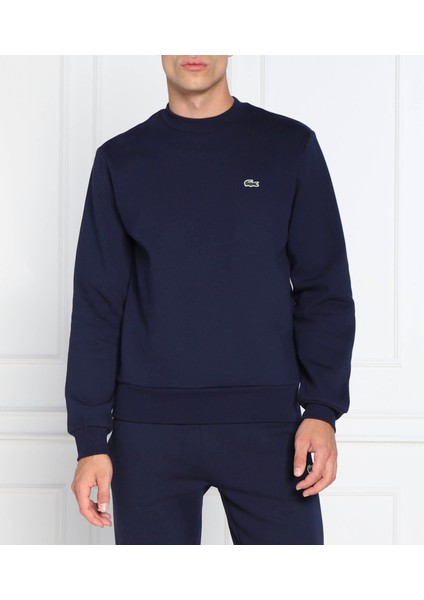 Lacivert Klasik Fit Erkek Bisiklet Yaka Sweatshirt modelleri