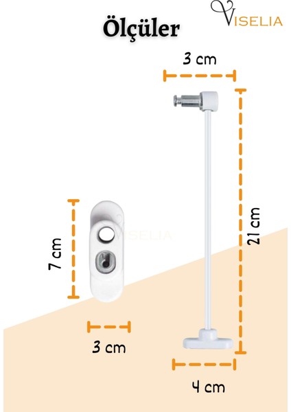 Gri Pencere Kilidi 8 Adet Halatlı Çocuk Güvenlik Emniyet Hırsız Pimapen Pvc Kapı Bebek Kilidi