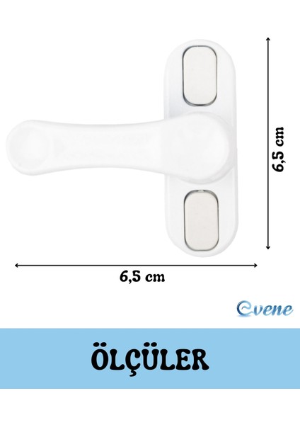 Emniyet Kilidi Pimapen Kilidi Çocuk Hırsız Kilidi Çekmeli Metal 4 Adet