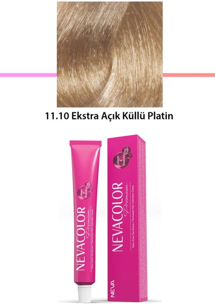 Night Shop Premium 11.10 Ekstra Açık Küllü Platin - Kalıcı Krem Saç Boyası 50 G Tüp